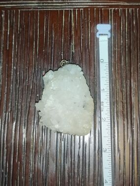 Gorgeous Clear Quartz Crystal Cluster Pendant